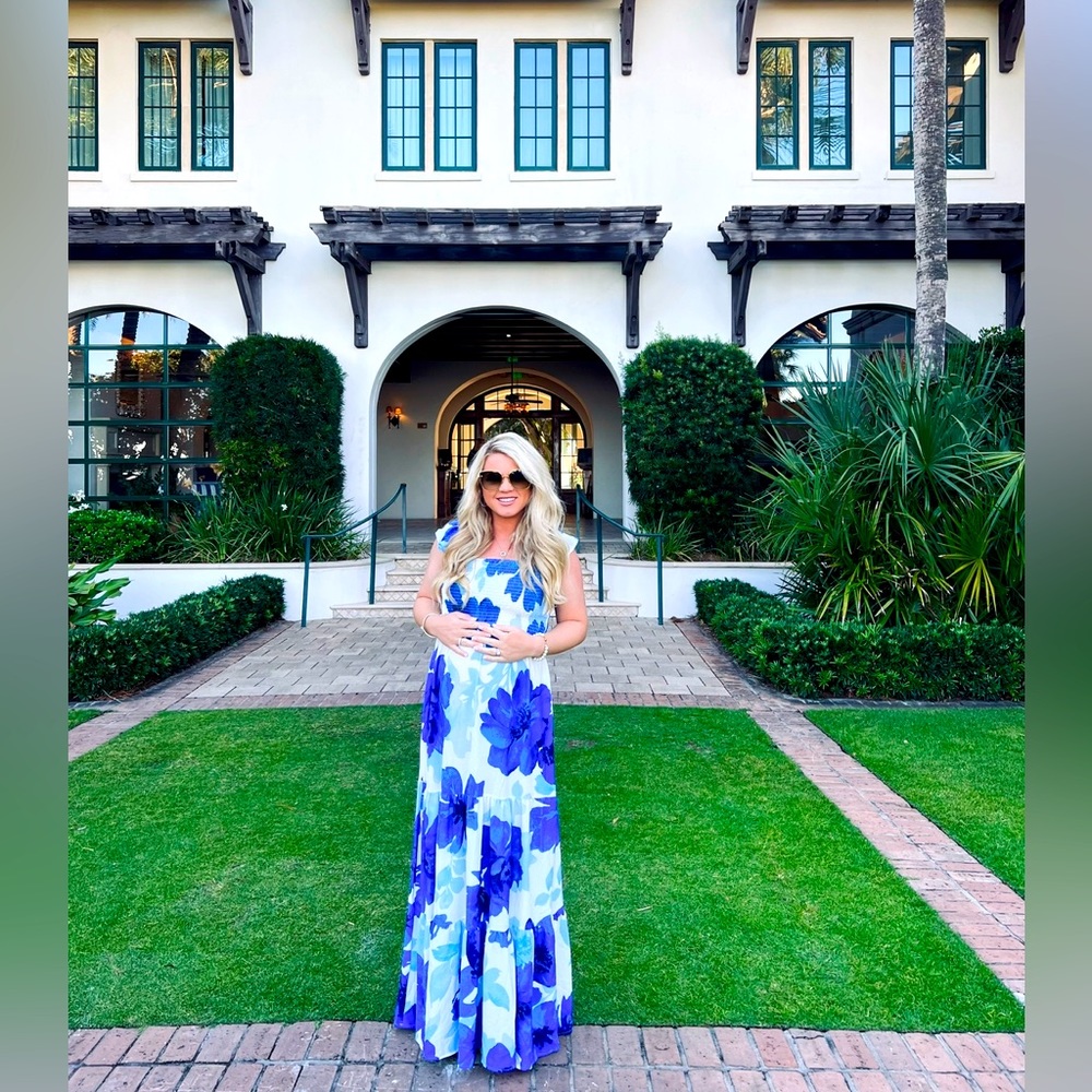 Blue Floral Maxi Dress 💙